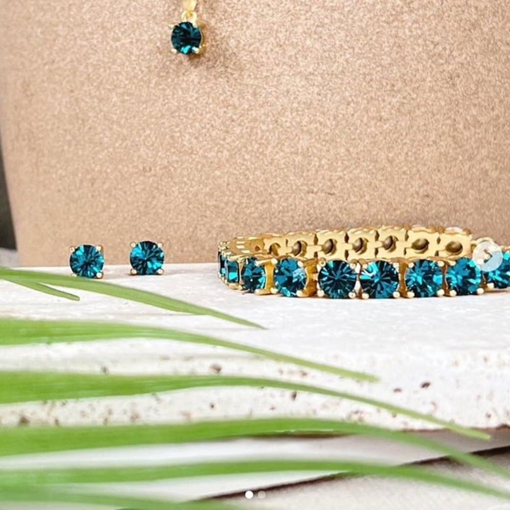 Park Lane Teal Mini Impressoo Bracelet RETIRED LIMITED EDITION - Picture 3 of 3